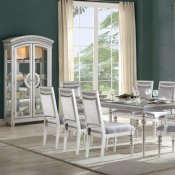 Maverick Dining Table 61800 in Platinum by Acme w/Options