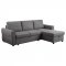 Samantha Sleeper Sectional Sofa 511088 in Gray Fabric by Coaster