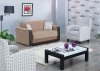 Denver Loveseat Bed in Beige Fabric w/Optional Accent Chairs