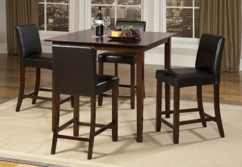 Cherry Finish Modern 5 Piece Counter Height Dinette Set [HEDS-5350-36-Weitzmenn]