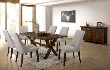 Woodworth 5Pc Dining Room Set CM3114T in Walnut w/Options [FADS-CM3114T-Woodworth]