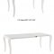 White Finish Modern Extendable Dining Table w/Optional Chairs