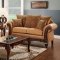 Tatum SM7615 Sofa Brown Leatherette &Tan Fabric w/Options