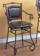 100160 21" Swivel Bar Stool Set of 2 in Brown by Coaster