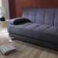 Nexo Sofa Bed Convertible in Gray Fabric by Mobista