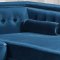 Taylor Sectional Sofa 643 Light Blue Velvet Fabric by Meridian