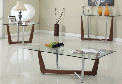 Flora Coffee Table 3Pc Set by Chintaly w/Optional Sofa Table