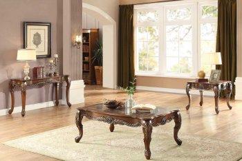 Logan 3547 Coffee Table 3Pc Set in Warm Cherry by Homelegance [HECT-3547 Logan]