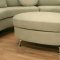 Half Moon Shape Modern Sectional Sofa with Ottoman