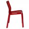 Ruffle Set of 4 Dining Chairs RC21R in Red by LeisureMod