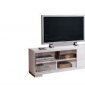 White High Gloss Finish Contemporary Tv Stand with Sliding Doors