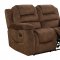 U97370 Motion Sofa in Chocolate Fabric by Global w/Options