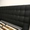 Celia Platform Bed in Black Faux Leather by Wholesale Interiors