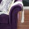 Antoinette Sofa SM2222 in Purple Fabric w/Options