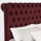 Devon Upholstered Bed 360341 in Wine Red Fabric by Coaster