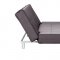 Contemporary Convertible Sofa Bed in Espresso Leatherette