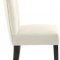 Shelby Dining Chair 725 Set of 2 Cream Velvet Fabric by Meridian