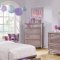 Caroline 400891 Kids Bedroom 4Pc Set in Metallic Lilac w/Options