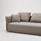 Polson Sectional Sofa Bed in Light Grey Fabric by VIG