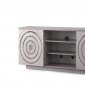 Myra Media Console in Silver w/Mylar