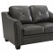 Avison Sofa 505291 in Grey Leatherette by Coaster w/Options