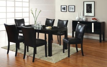 CM3176BK-T Lamia I Dining Table w/Optional Black Chairs [FADS-CM3176BK-T Lamia I Black]