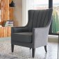 Palmer Accent Armchair in Anthracite Fabric by Bellona