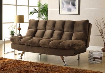 Jazz Lounger 4809CH in Chocolate Fabric by Homelegance [HESB-4809CH Jazz]