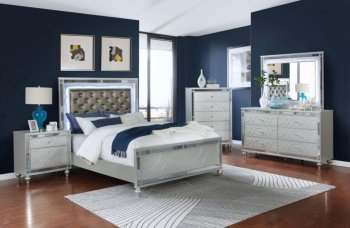 Gunnison 5Pc Bedroom Set 223211 in Silver by Coaster w/Options [CRBS-223211-Gunnison]