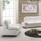 Souli Sofa in White Bonded Leather by American Eagle Furniture