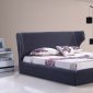 Chanelle Bed in Grey Fabric by J&M w/Options