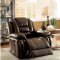 Rovan CM6331 Reclining Sofa in Dark Brown Leatherette w/Options