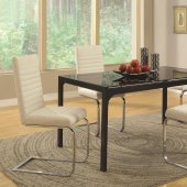 104311 Jenson 5Pc Dining Set by Coaster w/Optional White Chairs