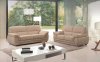 Sienna Sofa in Beige Leather by Beverly Hills w/Options