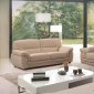 Sienna Sofa in Beige Leather by Beverly Hills w/Options