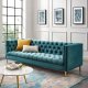 Delight Sofa in Sea Velvet Fabric by Modway