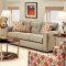 Valerio SM8561 Sofa in Beige Fabric w/Options