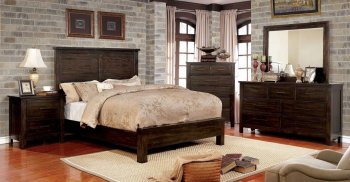 Canopus 5Pc Bedroom Set CM7422 in Dark Walnut w/Options [FABS-CM7422-Canpous Walnut]