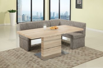 Labrenda Dining Table & Nook Set in Light Oak by Chintaly [CYDS-Labrenda]