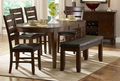 Ameillia 586-76 Dining Table 5Pc Set by Homelegance w/Options