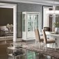 Dama Bianca Dining Table in White High Gloss by ESF w/Options