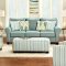 Brubeck Sofa SM8140 in Light Teal Fabric w/Options