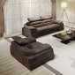 Zeus Sofa in Brown Fabric by ESF w/Optional Loveseat & Chair