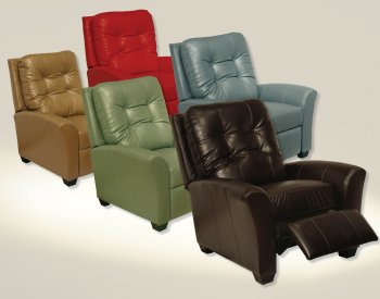 Choice of Color Modern Braxton Reclining Chair [CNR-5529 Braxton]