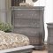 Merida Bedroom CM7504GY in Gray w/Fabric Headboard & Options