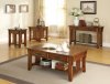 702008 Coffee Table 3Pc Set in Brown Oak by Coaster w/Options