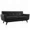 Engage EEI-1338 Sofa in Black Bonded Leather by Modway w/Options