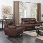 Pearson Power Reclining Sofa & Loveseat - Brown Leather