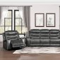 Putnam Power Motion Sofa 9405GY-3PW in Gray by Homelegance