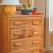 Honey Pine Finish Contemporary Kids Twin/Full Bunk Bed